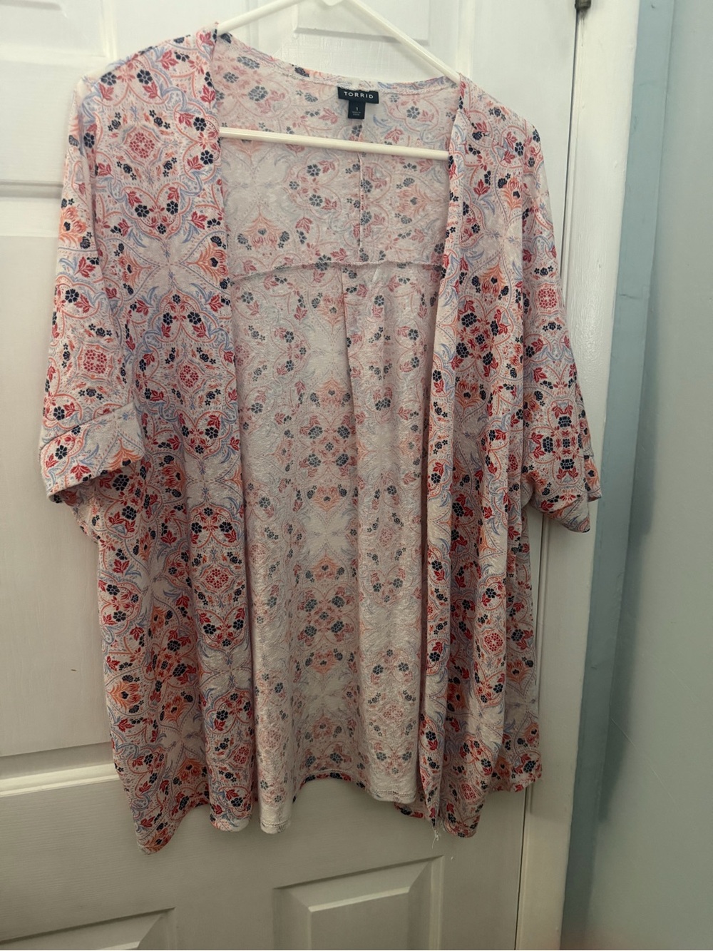 Torrid Paisley Open Front Kimono Cardigan Plus Size 1X